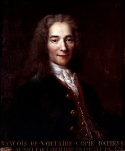 Voltaire, copy after painting by Nicolas de Largilliere